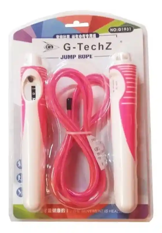 Lazo Para Saltar Con Contador Cuerda Guaya Pvc - Fucsia