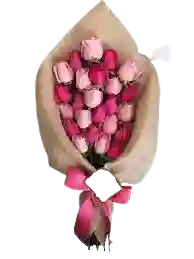 Rosas Rosadas Y Fucsia Cupido