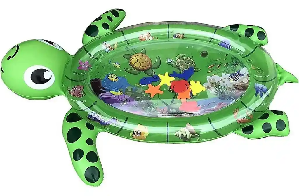 Tapete Inflable Estimulación Bebe Infantil Divertido Tummy Time Mat Ref. Tortuga