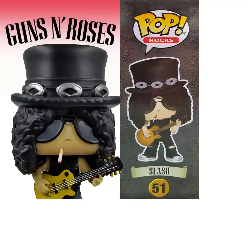 Slash Figura Guns And Roses Colección Rocks Juguete Niños