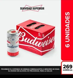 Cerveza Budweiser - Lata 269 ml x1