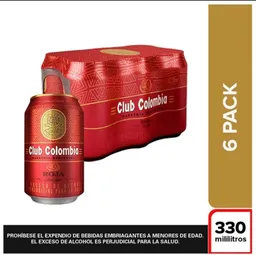 Cerveza Club Colombia Roja - Lata 330 ml x1