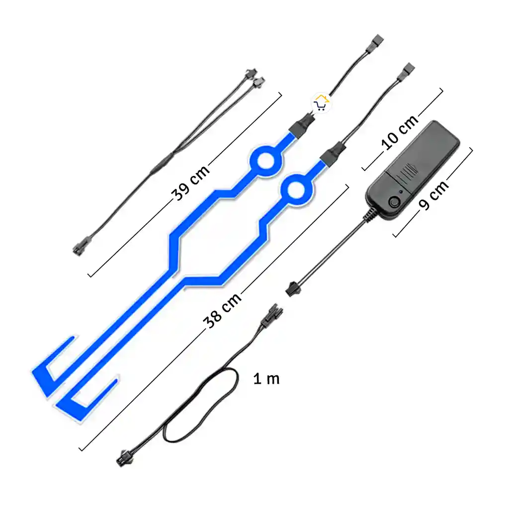 Luz Led Para Casco Moto Luces Motociclista Seguridad 312029