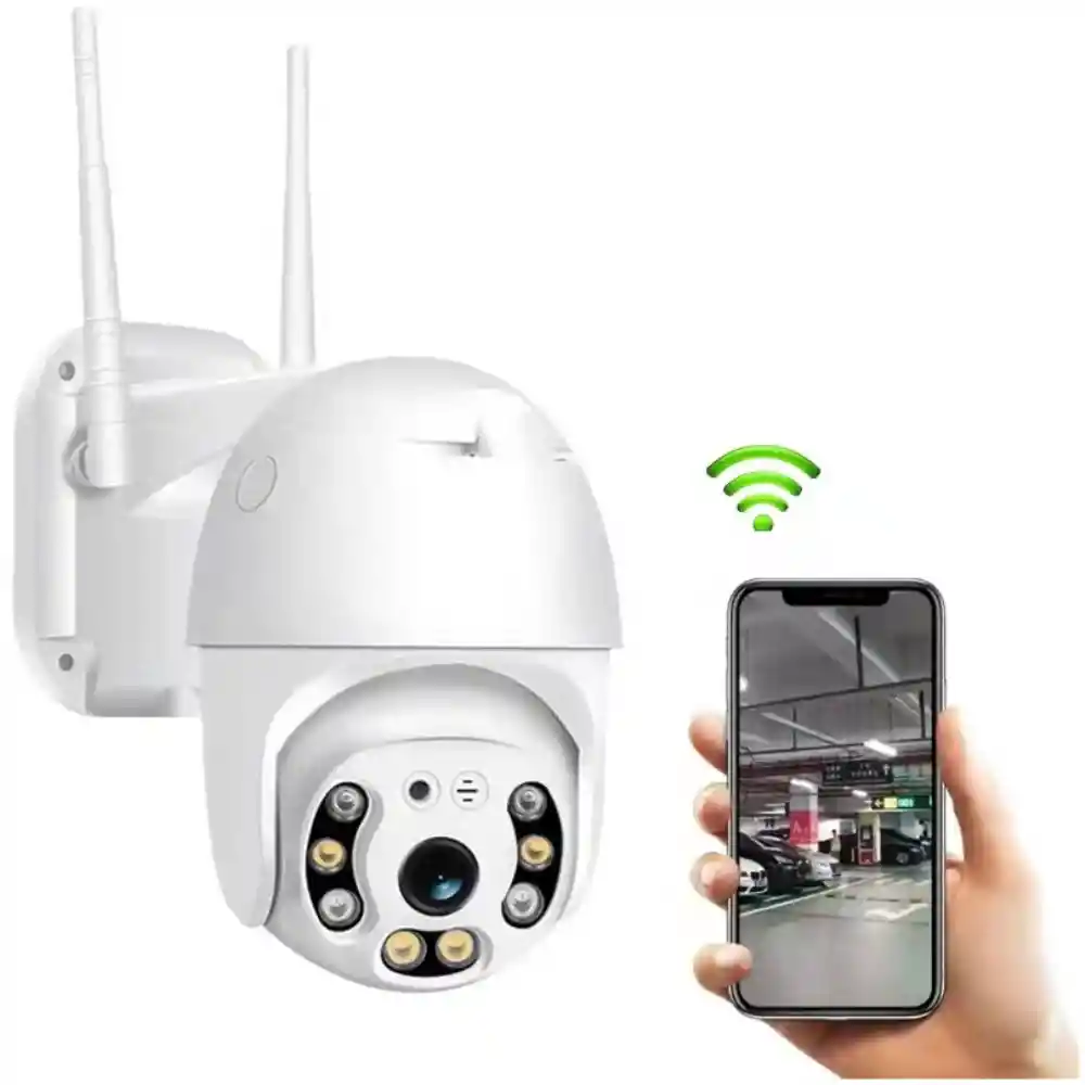 Cámara De Seguridad Exteriores Wifi Ptz 1080p V380 Pro