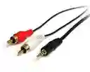 Cable De Audio 2 Rca Machos A Plug 3.5mm, Cable 2x 1,5m