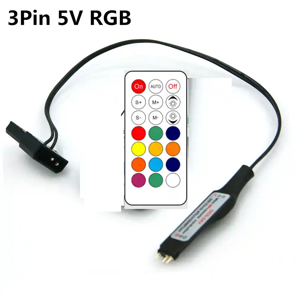 Controlador Rgb A Molex Control Remoto 4 Pínes 12 Voltios