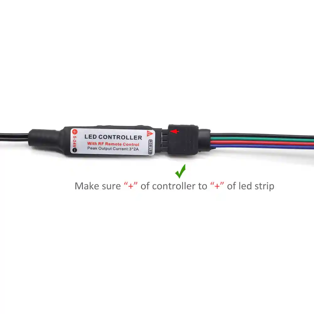 Controlador Rgb A Molex Control Remoto 4 Pínes 12 Voltios