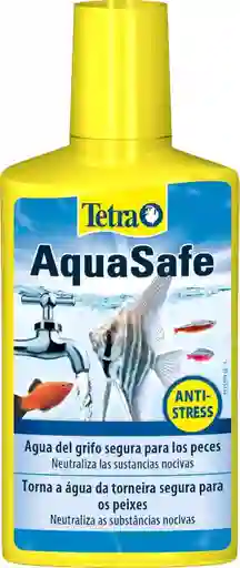 Aquasafe Tetra 100ml Acondicionador Anticloro Antiestrés Original Acuario