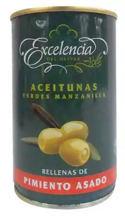 Excelencia Aceituna Verde Con Pimiento Asado X 300 G