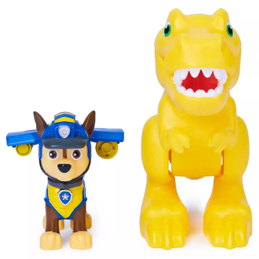 Figura Paw Patrol Chase Dino Tiranosaurio Rescue + Sorpresa