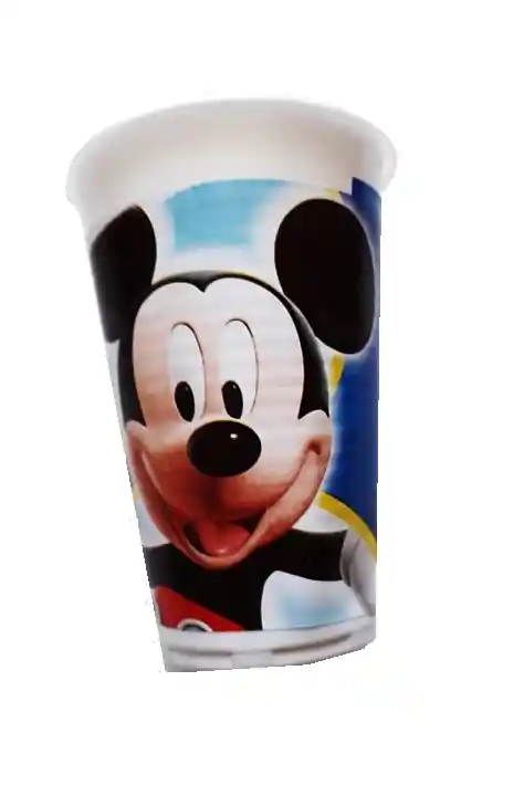 Vaso Desechable Plastico Niño Mickey 6 Oz X 12