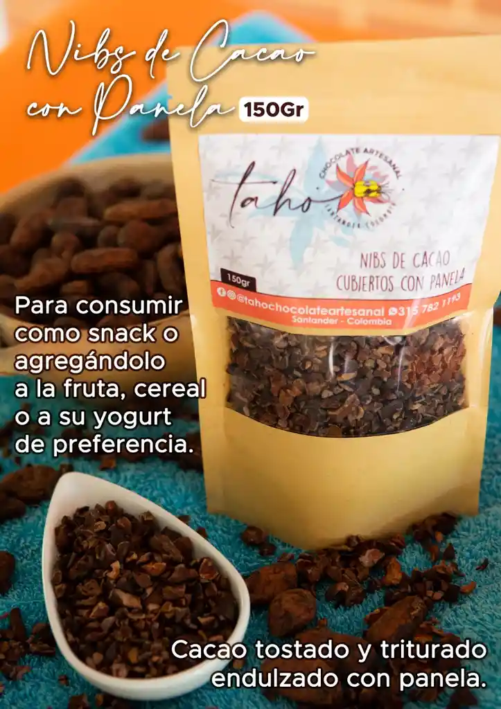 Nibs De Cacao Con Panela 150gr