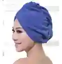 Turbante De Microfibra Para El Cabello En Azul Rey