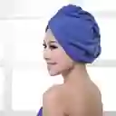 Turbante De Microfibra Para El Cabello En Azul Rey