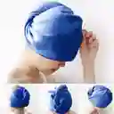 Turbante De Microfibra Para El Cabello En Azul Rey
