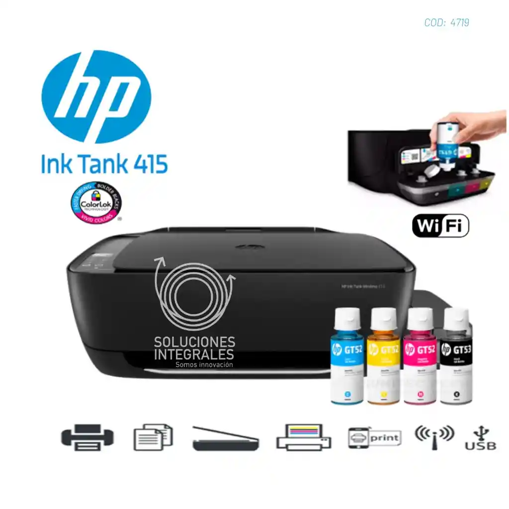 Impresora Hp 415 Wifi Multifuncional