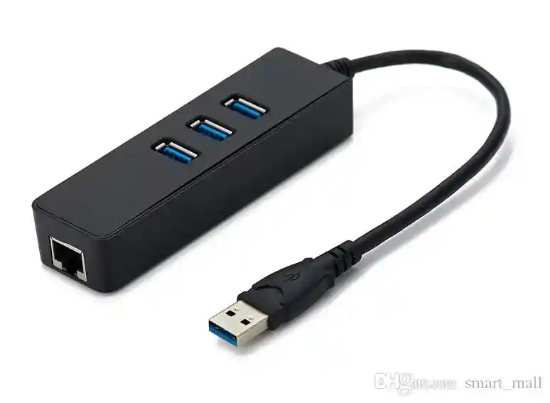Adaptador Usb 3.0 A Rj45 Gigabit + Hub Usb 3.0, Windows