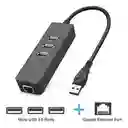 Adaptador Usb 3.0 A Rj45 Gigabit + Hub Usb 3.0, Windows