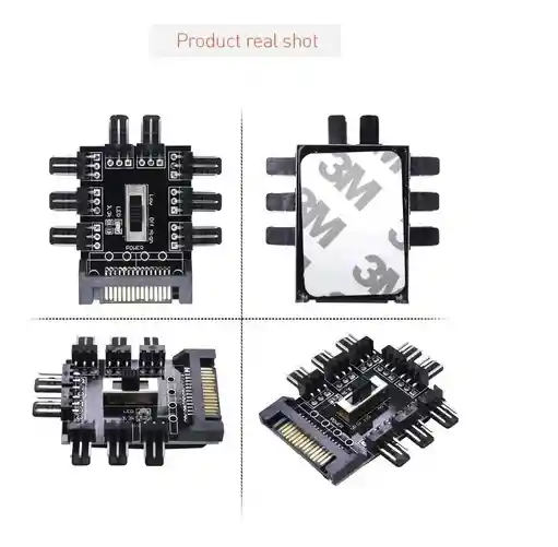 Multiplicador De Sata A 8 Ventiladores De 3 Pines 12v