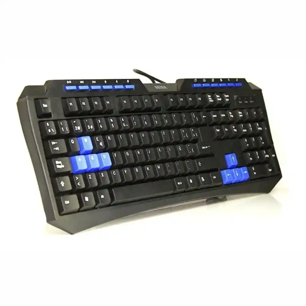 Teclado Multimedia Gaming En Español Seisa D221 Letra Ñ