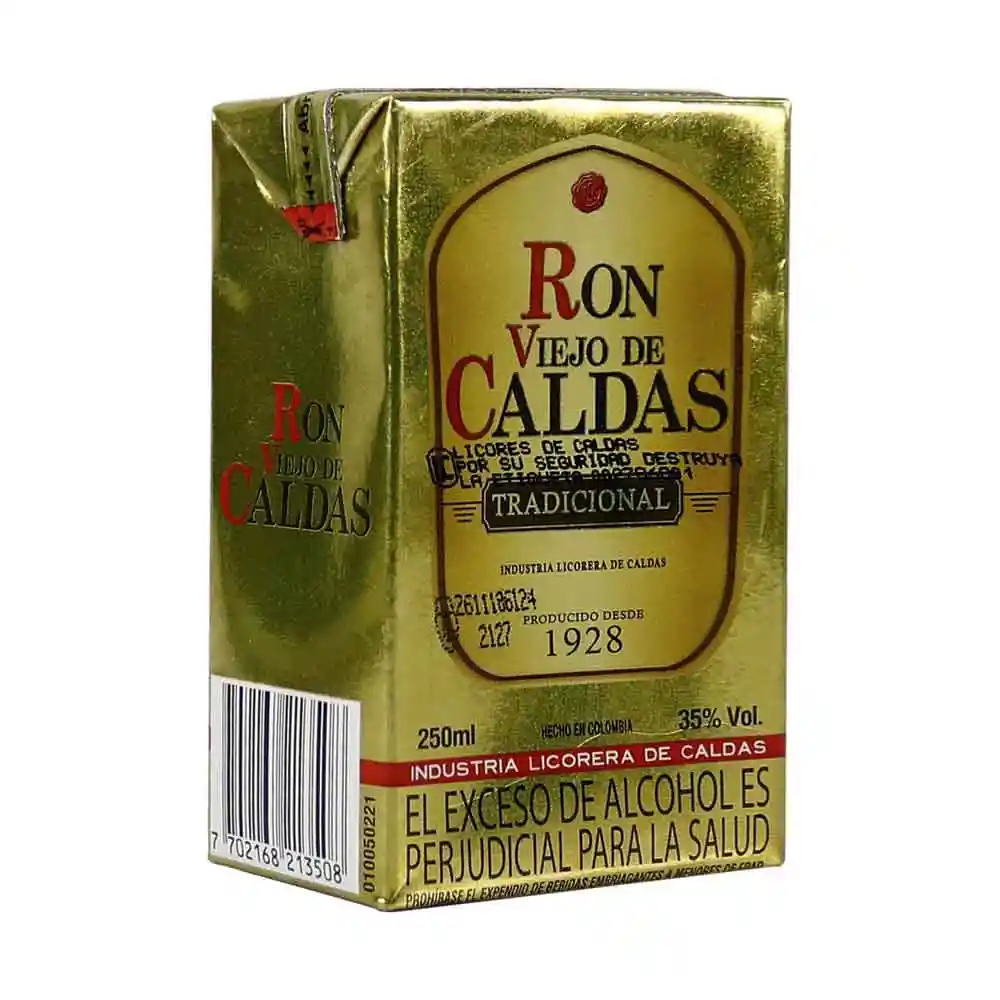  Ron Viejo De Caldas Tradicional De 250Ml 