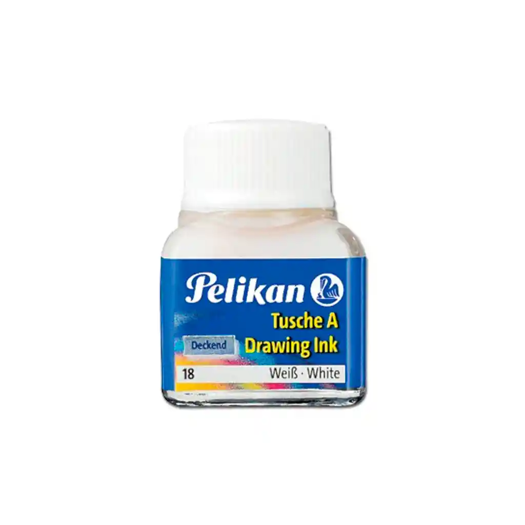 Tinta China Color Blanco X 15 Ml Pelikan