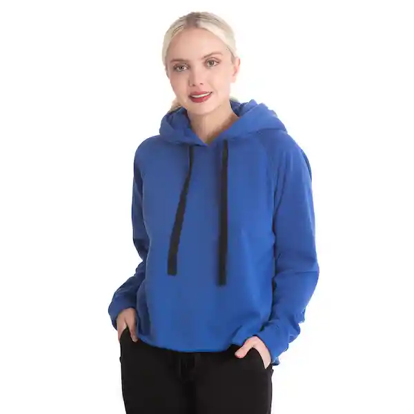 Hoodie Mujer Azul Rey - Talla S