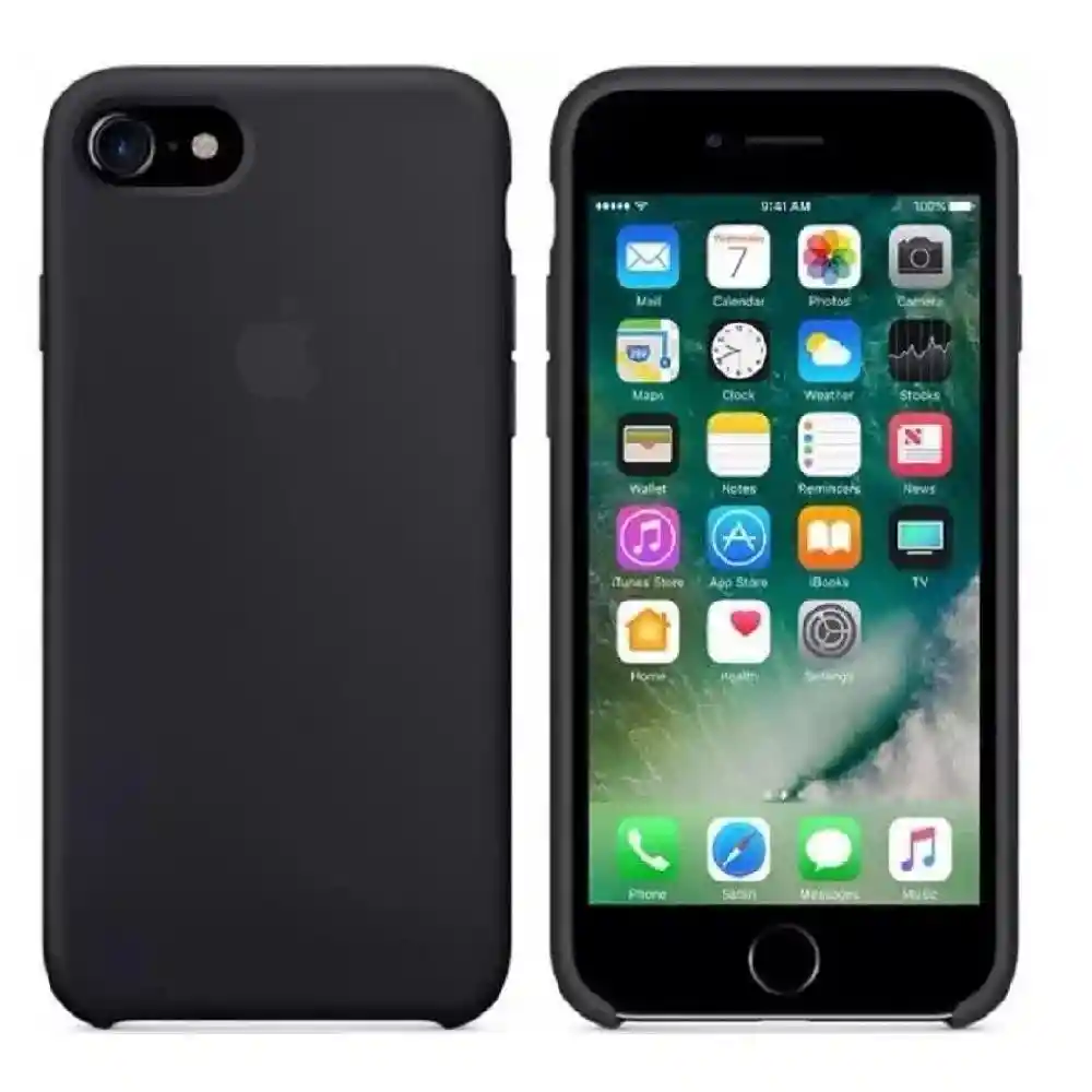 Estuche Silicone Case Iphone 7/8 Negro