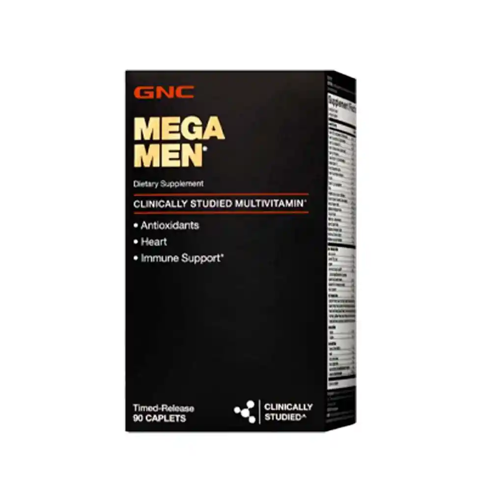 GNCMega Men Suplemento Multivitaminico Para Hombre Clinicamente Comprobado 90 Capsulas