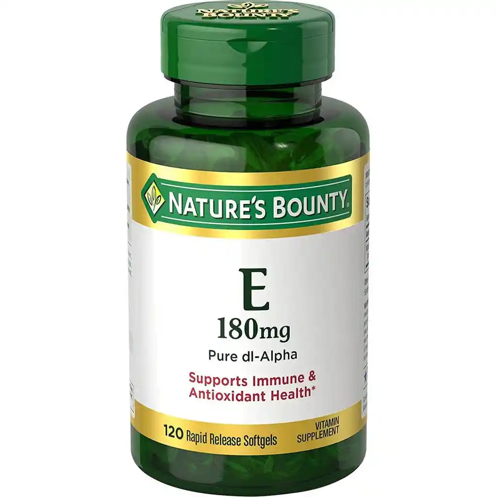 Vitamina E Natures Bountysoporte Inmune Y Antioxidante 180Mg 120 Softgels