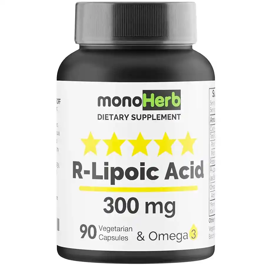  Monoherb Acido Rlipoico Soporte Radicales Libres Y Omega-3 300 Mg 90 Capsulas 