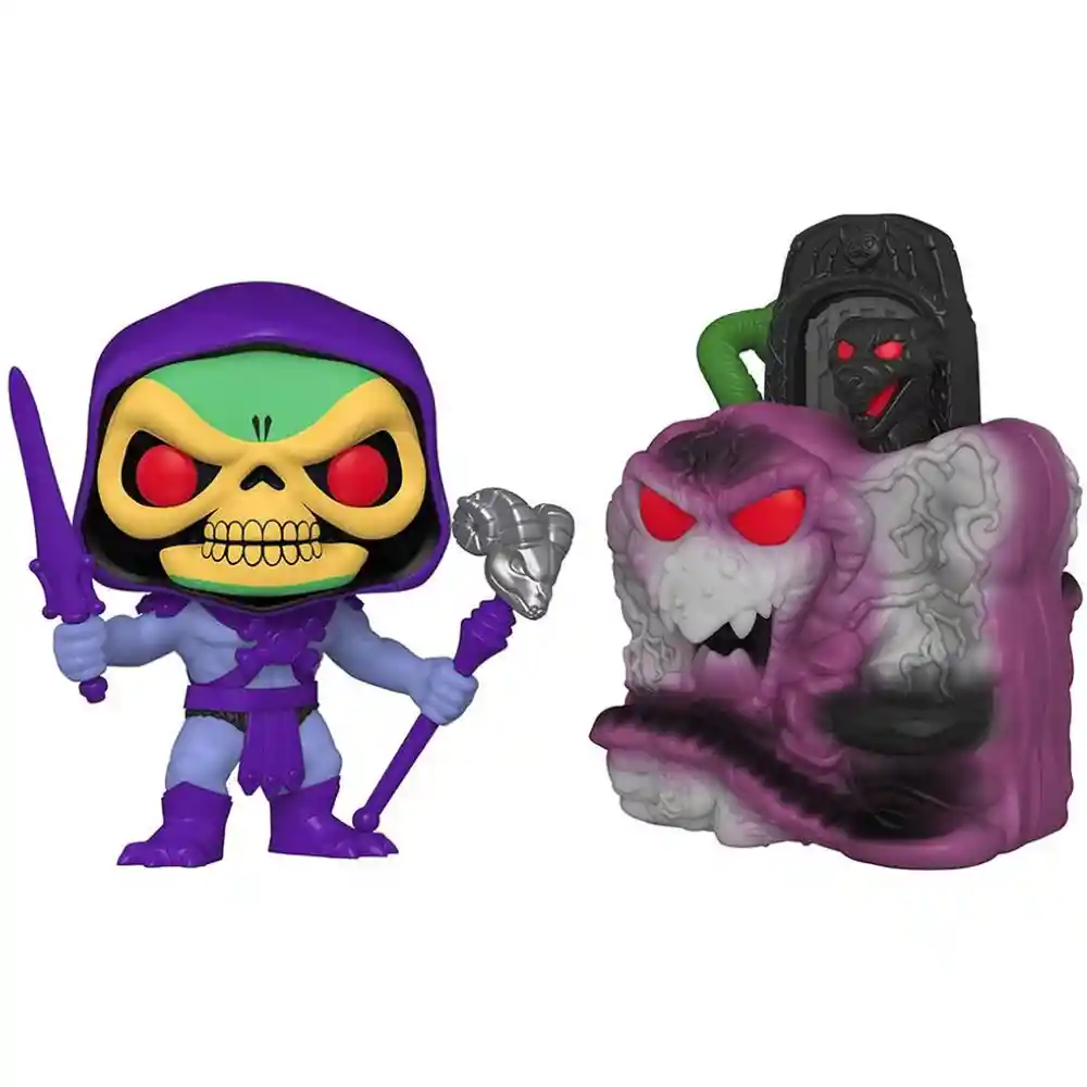 Funko Pop Town Skeletor With Snake Mountain (23) - Masters Of The Universe