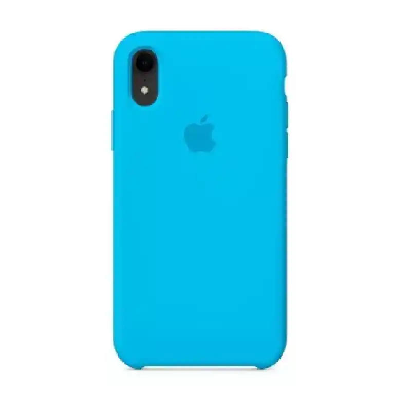 Estuche Silicone Case Iphone Xr Azul Claro