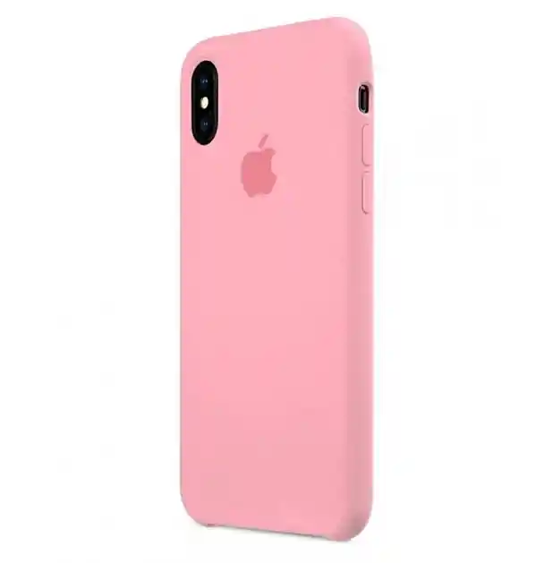 Estuche Silicone Case Iphone Xs Max Rosado