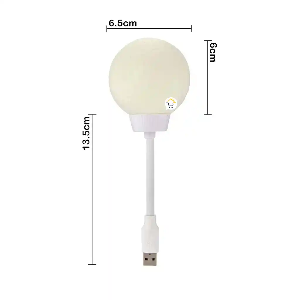 Luz Led De Noche Usb Luna Atenuador Lámpara Infantil