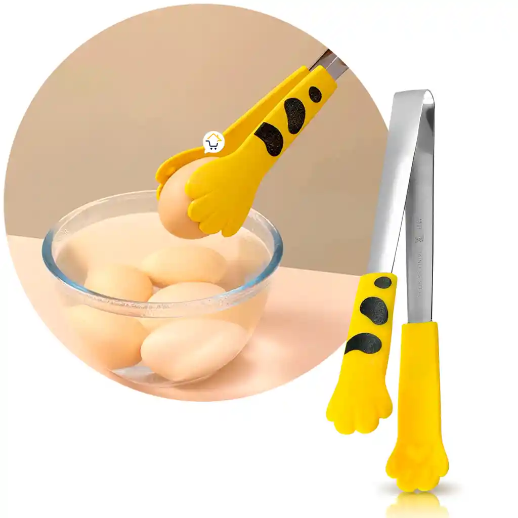 Pinza De Cocina Para Alimentos Patitas Gatito Horneado Asado