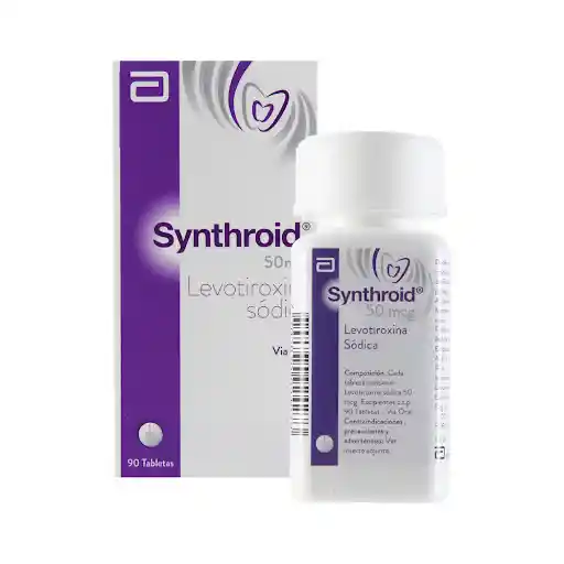 Synthroid 150 Mcg X 90 Tabletas Levotiroxina