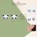 Aretes Topos Para Mujer Oso Panda Fabricados En Plata 925