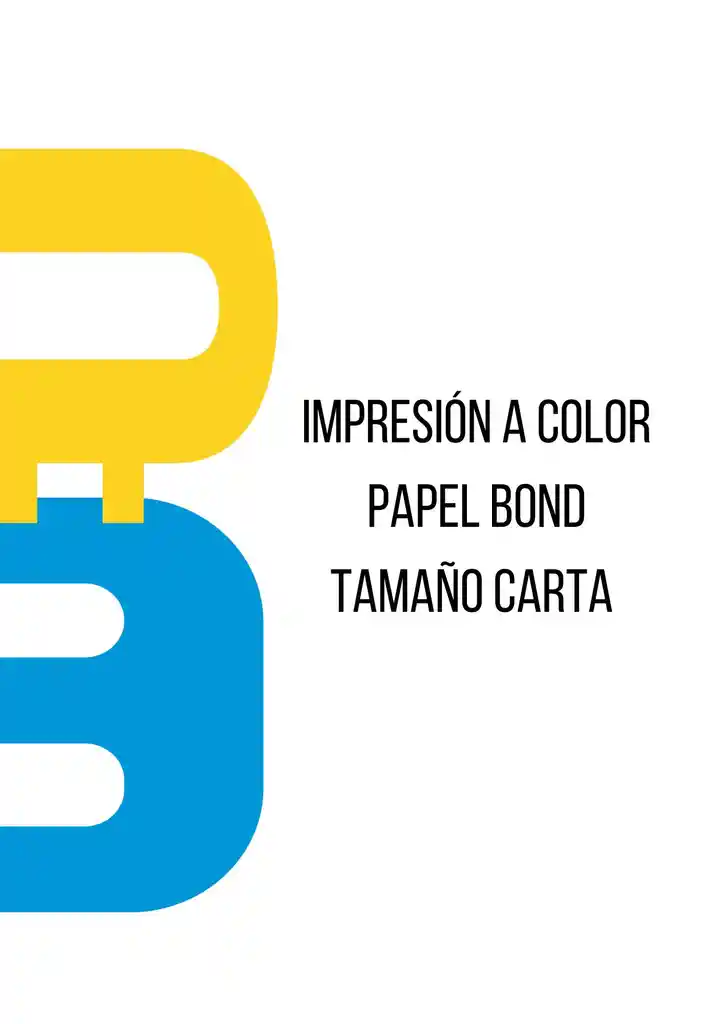 Impresión A Color Tamaño Carta 1 Cara