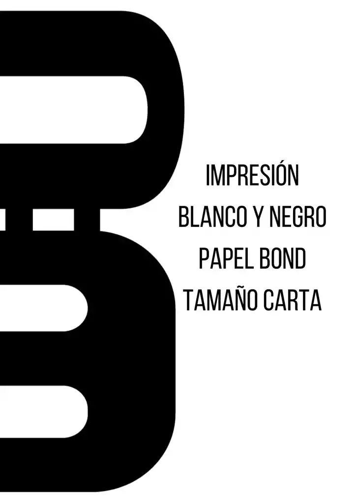 Impresión A Blanco Y Negro Tamaño Carta 1 Cara