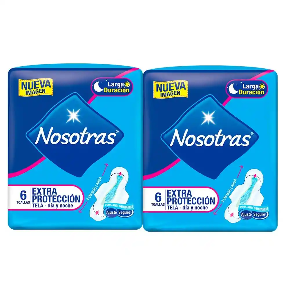 Nosotras Extra Protección 6 Toallas