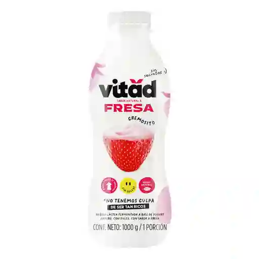 Bebida Vitad Lactea Base Yogurt Fresa Cremo (1000 Gr)