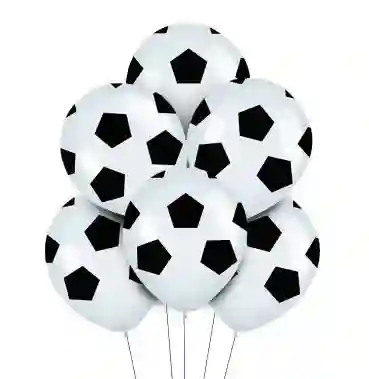 R-12 Globos Bombas Fashion Blanco Balones Balón Fútbol X12 Sempertex