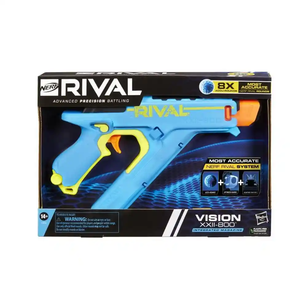 Lanzador Nerf Rival Advantage Vision Xxii 800 Hasbro