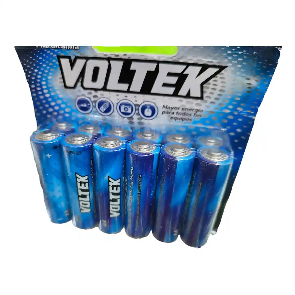 Pilas Blister X12aa Alcalina Voltek 1.5v Buena Duracion