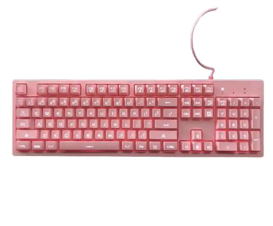 Teclado G25 De Membrana Rosa+ Pad Mouse Xl 80cm*30cm Onikuma