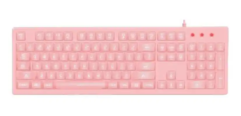 Teclado G25 De Membrana Rosa+ Pad Mouse Xl 80cm*30cm Onikuma