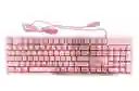 Teclado G25 De Membrana Rosa+ Pad Mouse Con Luz Rgb 80cm*30cm Onikuma