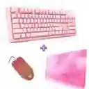 Teclado G25 De Membrana + Mouse + Pad Mouse Xl 80cm*30cm Onikuma