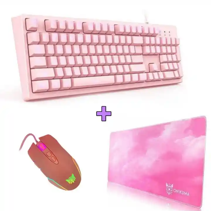 Teclado G25 De Membrana + Mouse + Pad Mouse Xl 80cm*30cm Onikuma